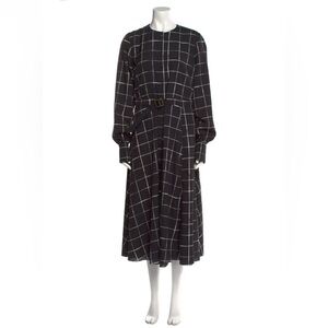 ALTUZARRA Plaid Print Long Dress